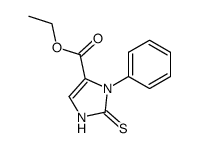 Ethyl 3-phenyl-2-sulfanylidene-2,3-dihydro-1H-imidazole-4-carboxylate结构式
