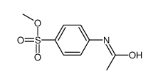4-乙酰氨基苯磺酸甲酯结构式
