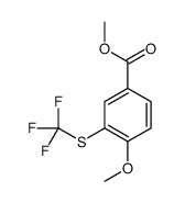 methyl 4-methoxy-3-(trifluoromethylsulfanyl)benzoate结构式