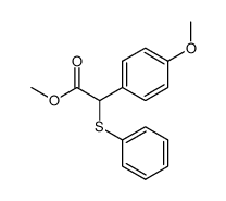 methyl 2-(4-methoxyphenyl)-2-(phenylsulfanyl)acetate Structure