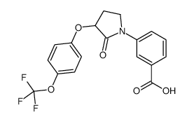 3-[2-oxo-3-[4-(trifluoromethoxy)phenoxy]pyrrolidin-1-yl]benzoic acid Structure
