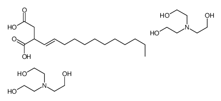 dodecenylsuccinic acid, compound with 2,2',2''-nitrilotriethanol (1:2) Structure