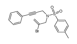 N-(2'-bromoallyl)-N-{3''-phenyl-2''-propynyl}-4-methylbenzenesulfonamide Structure
