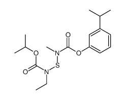 propan-2-yl N-ethyl-N-[methyl-(3-propan-2-ylphenoxy)carbonylamino]sulfanylcarbamate Structure