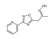 N-[1-(3-pyridin-2-yl-1,2,4-oxadiazol-5-yl)propan-2-ylidene]hydroxylamine Structure