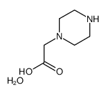 2-(1-哌嗪基)乙酸一水合物结构式