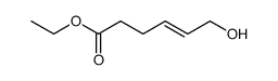 (E)-6-hydroxy-hex-4-enoic acid ethyl ester结构式