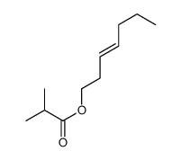 2-甲基丙酸-3-庚烯基酯结构式