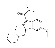 1-[1-(2-ethylhexyl)-6-methoxyindazol-3-yl]-2-methylpropan-1-one结构式
