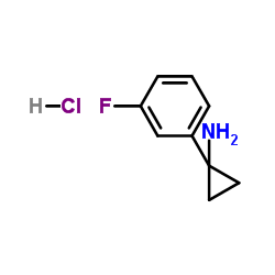 1-(3-氟苯基)环丙胺盐酸盐结构式