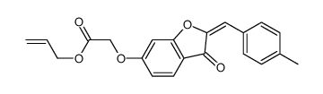 prop-2-enyl 2-[[2-[(4-methylphenyl)methylidene]-3-oxo-1-benzofuran-6-yl]oxy]acetate Structure