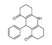 9-phenyl-2,3,4,5,6,7,9,10-octahydroacridine-1,8-dione结构式