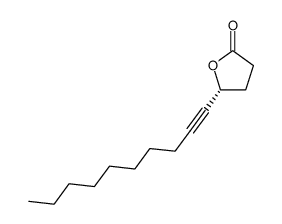 (R)-(-)-5-(dec-1-ynyl)-tetrahydrofuran-2-one Structure