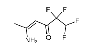 5-amino-1,1,2,2-tetrafluoro-4-hexen-3-one Structure
