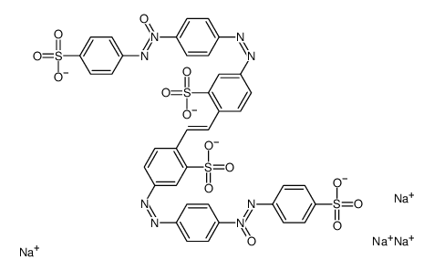 tetrasodium,5-[[4-[oxido-(4-sulfonatophenyl)iminoazaniumyl]phenyl]diazenyl]-2-[(E)-2-[4-[[4-[oxido-(4-sulfonatophenyl)iminoazaniumyl]phenyl]diazenyl]-2-sulfonatophenyl]ethenyl]benzenesulfonate结构式