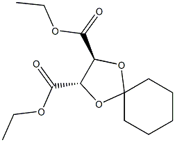 (2S,3S)-diethyl 1,4-dioxaspiro[4.5]decane-2,3-dicarboxylate structure
