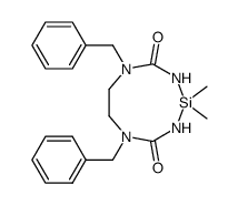 5,8-dibenzyl-2,2-dimethyl-1,3,5,8,2-tetrazasilonane-4,9-dione结构式