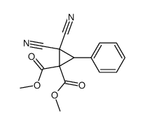 3-phenyl-2,2-dicyanocyclopropane-1,1-dicarboxylic acid dimethyl ester结构式