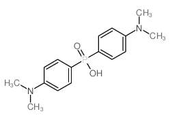 bis(4-dimethylaminophenyl)phosphinic acid Structure
