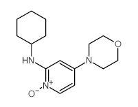 N-cyclohexyl-4-morpholin-4-yl-1-oxo-6H-pyridin-6-amine结构式