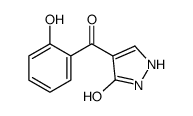 4-(2-hydroxybenzoyl)-1,2-dihydropyrazol-3-one结构式