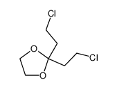 2.2-Bis-β-chlorethyl-1.3-dioxolan Structure