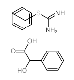 benzylsulfanylmethanimidamide; 2-hydroxy-2-phenyl-acetic acid结构式