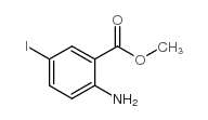 5-碘代邻氨基苯甲酸甲酯结构式