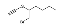 1-bromo-2-thiocyanatohexane结构式