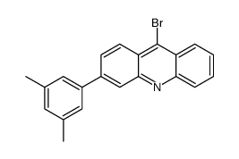 9-bromo-3-(3,5-dimethylphenyl)acridine结构式
