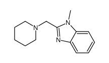 (9ci)-1-甲基-2-(1-哌啶基甲基)-1H-苯并咪唑结构式