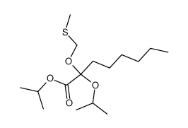 isopropyl 2-isopropoxy-2-((methylthio)methoxy)octanoate结构式