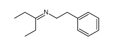 N-phenethylpentan-3-imine结构式