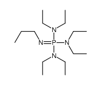 N-[bis(diethylamino)-propylimino-λ5-phosphanyl]-N-ethylethanamine结构式