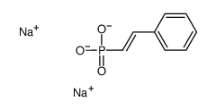 disodium (2-phenylvinyl)phosphonate结构式
