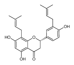 山豆根黄烷酮A结构式