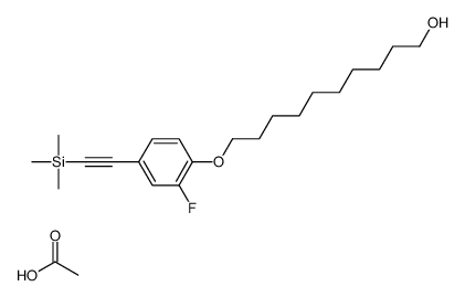 acetic acid,10-[2-fluoro-4-(2-trimethylsilylethynyl)phenoxy]decan-1-ol Structure