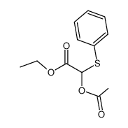 2-acetoxy-2-(phenylthio)-acetic acid ethyl ester结构式