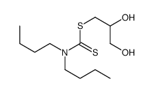2,3-dihydroxypropyl N,N-dibutylcarbamodithioate结构式