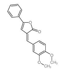 2(3H)-Furanone,3-[(3,4-dimethoxyphenyl)methylene]-5-phenyl- Structure