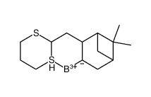 [1R-(1α,2β,3α,5α)]-[2-(1,3-dithian-2-ylmethyl)-6,6-dimethylbicyclo[3.1.1]hept-3-yl-C,S]dihydroboron structure
