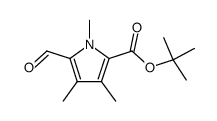 5-Formyl-1,3,4-trimethyl-2-pyrrolcarbonsaeure-tert-butylester结构式