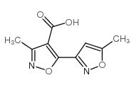 3-甲基-5-(5-甲基异噁唑-3-基)异噁唑-4-羧酸结构式