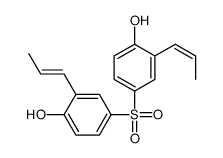 4-(4-hydroxy-3-prop-1-enylphenyl)sulfonyl-2-prop-1-enylphenol Structure