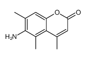 6-amino-4,5,7-trimethyl-coumarin结构式