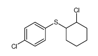 1-chloro-4-(2-chlorocyclohexyl)sulfanylbenzene Structure