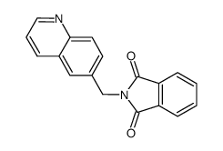 2-(quinolin-6-ylmethyl)isoindoline-1,3-dione结构式
