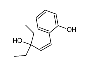 (Z)-2-(3-ethyl-3-hydroxy-2-methylpent-1-en-1-yl)phenol结构式