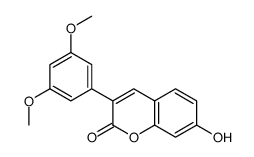 3-(3,5-dimethoxyphenyl)-7-hydroxychromen-2-one Structure