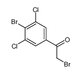 2-bromo-1-(4-bromo-3,5-dichlorophenyl)ethanone Structure